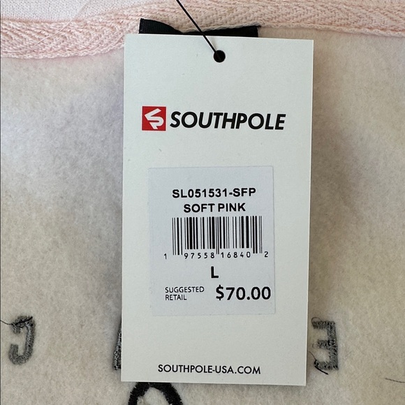 South Pole Pink Graphic Hoodie with Fur Trim - Picture 9 of 9